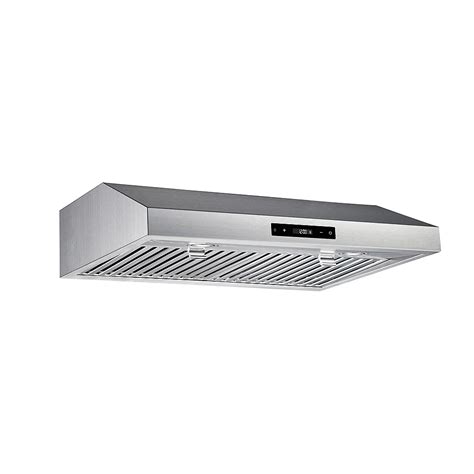 vissani 30-inch 460cfm under cabinet range hood in stainless steel|vissani hood vent 30 inch.